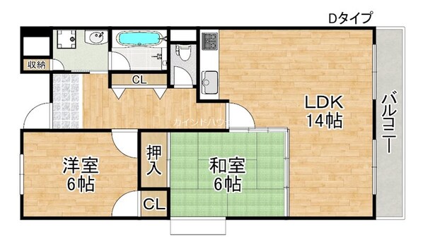 泉佐野駅 徒歩7分 4階の物件間取画像